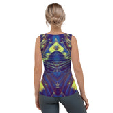 Sunshine Blossoms Women's Tank Top Back View.
